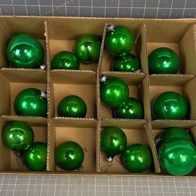 Green Christmas Bulbs 