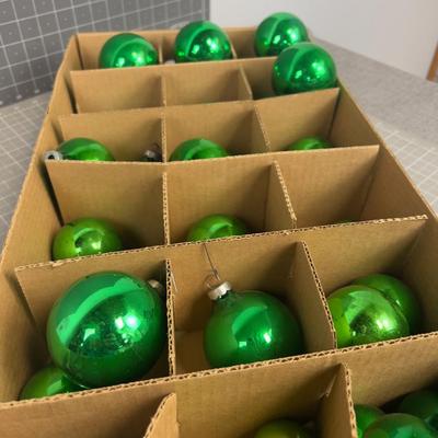 Green Christmas Bulbs 