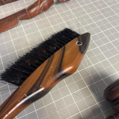 Wood Stuff: Brush, Letter Opener, Gavel, Bell Ringer