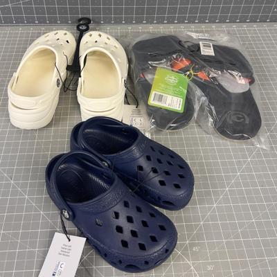 Crocks and Sandals for the Traditional Family, with Smaller feet 