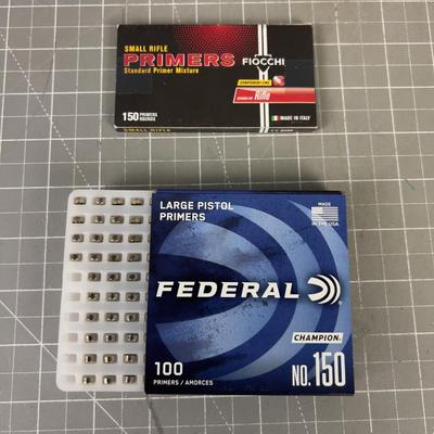Primers for the Riffle and Pistol 