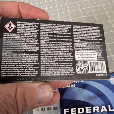 Primers for the Riffle and Pistol 
