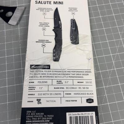 SOG Tactical Ax and Folding Knife