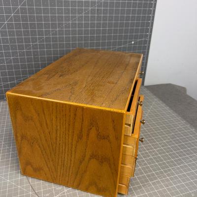 Oak Cubies with Small Drawer