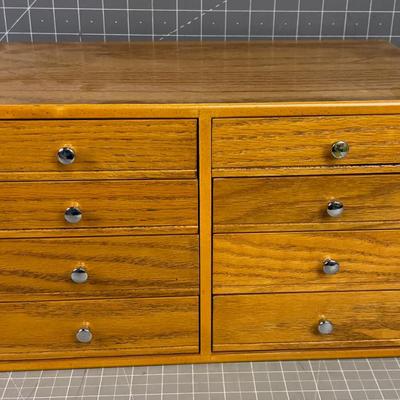 Oak Cubies with Small Drawer