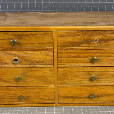 Oak Cubies with Small Drawer