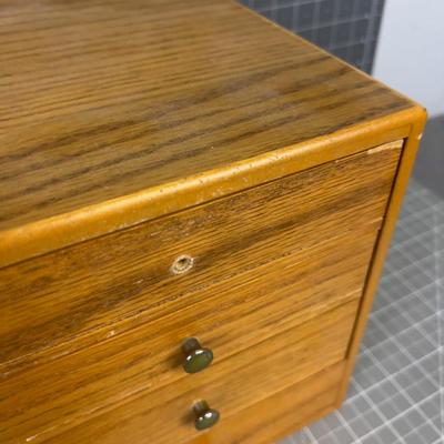Oak Cubies with Small Drawer
