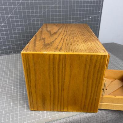 Oak Cubies with Small Drawer