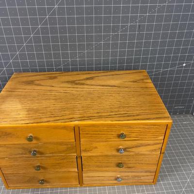 Oak Cubies with Small Drawer