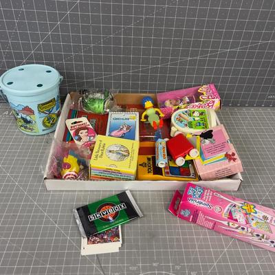 Vintage Tray of Toys 