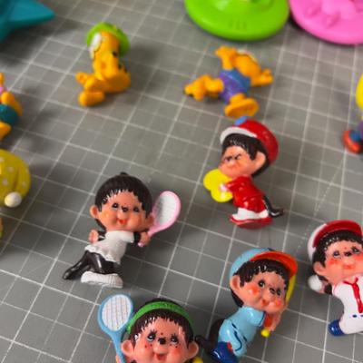 Big Lot of Toys and Figurines: Smurfs, Jetsons, and Garfield 
