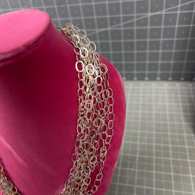 925 Silver Choker "Chains" 