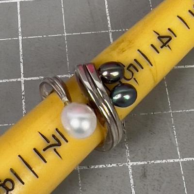 RING Size 6 Pearl Open 