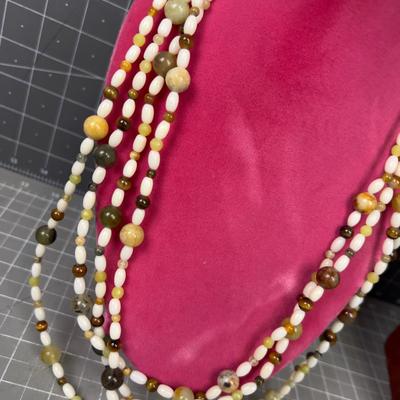 40" Length (80 Total) Jasper, Tigers Eye PLUS… 