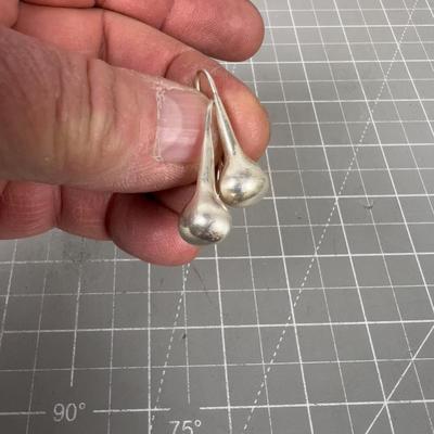 925 Tear Drop Earrings 
