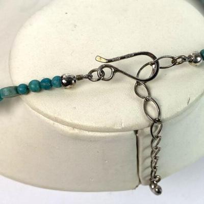 JAY KING DTR TURQUOISE GEOMETRIC BEAD STATEMENT NECKLACE