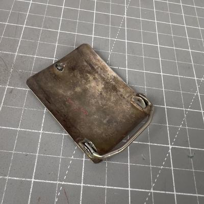 Silver and Turquoise Belt Buckle 