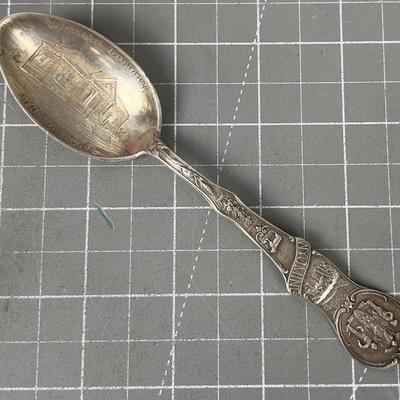Wyoming Carnegie Library Sterling Spoon Green River Wyo. 