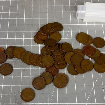 50 Wheat Pennies 