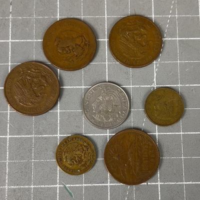 Old Mexican Coins from the 50's 