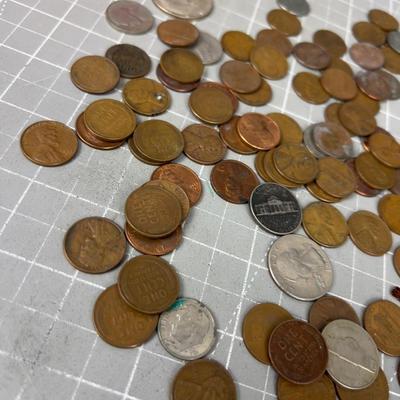 BIG Lot of US Coins: Half Dollars, Wheat Pennies, Quarters Etc. 