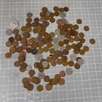 BIG Lot of US Coins: Half Dollars, Wheat Pennies, Quarters Etc. 