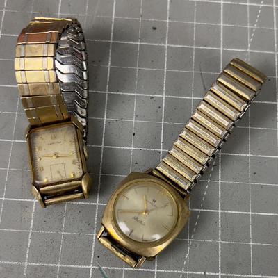 2 Hamilton 10K Gold Filled Wrist Watches