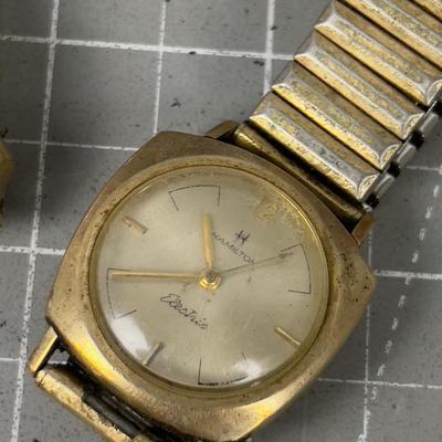 2 Hamilton 10K Gold Filled Wrist Watches