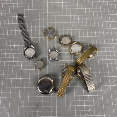 Vintage Men's Wrist Watches; Timex, Elgin, Gruen 