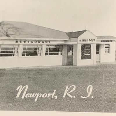 Vintage Postcard Lot - Rhode Island Scenes - Airport, Mile Post Restaurant, Coastline, Street Scene