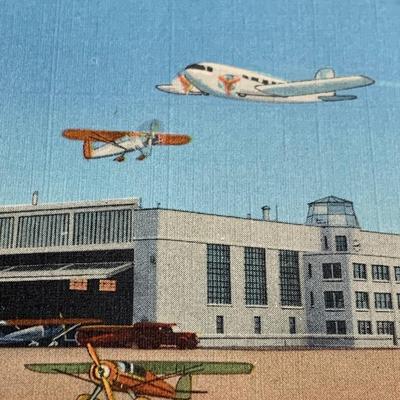 Vintage Postcard Lot - Rhode Island Scenes - Airport, Mile Post Restaurant, Coastline, Street Scene