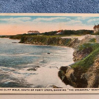 Vintage Postcard Lot - Rhode Island Scenes - Airport, Mile Post Restaurant, Coastline, Street Scene