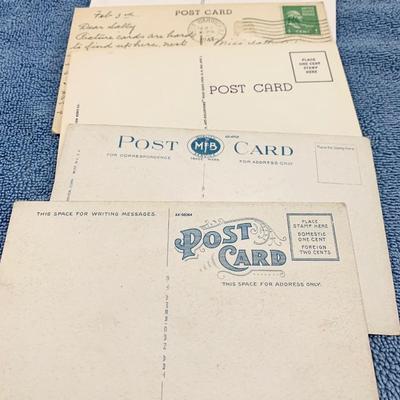 Vintage Postcard Lot - Rhode Island Scenes - Airport, Mile Post Restaurant, Coastline, Street Scene