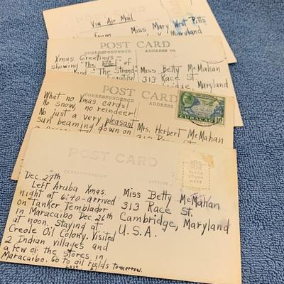 Rare 1950s Real Photo Postcards - Aruba Scenes