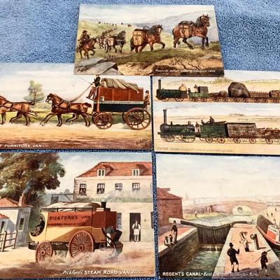 Tuck’s Early European Transportation Postcard Lot Clean Unsent