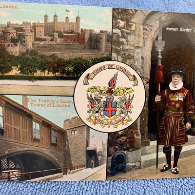 Vintage Great Britain Postcard Scenes Valentines Series London Parliament Windsor