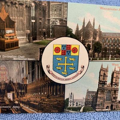 Vintage Great Britain Postcard Scenes Valentines Series London Parliament Windsor