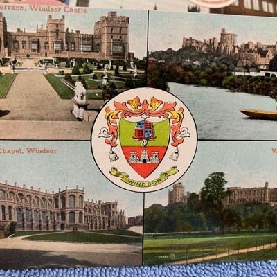 Vintage Great Britain Postcard Scenes Valentines Series London Parliament Windsor