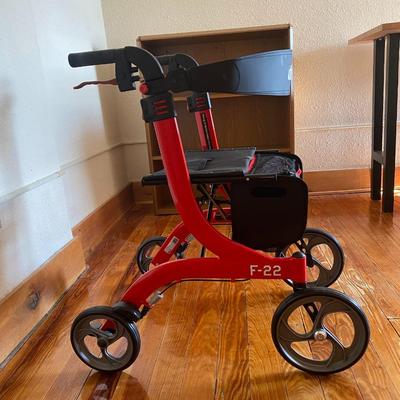 Deluxe Walker: Easy to fold up and put away or open!