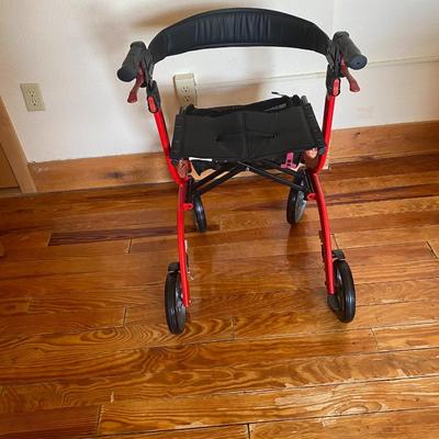 Deluxe Walker: Easy to fold up and put away or open!
