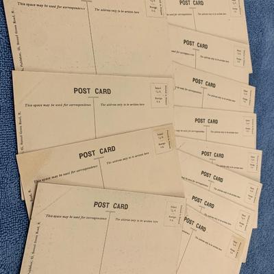 Vintage Lot - Temple Church Postcard Scenes - All Clean & Unsent