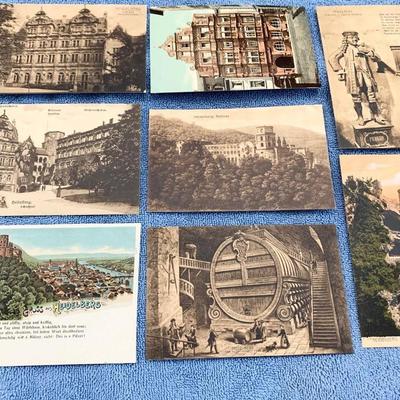 EIGHT Vintage Postcards - Heidelberg Germany - Clean / Unsent