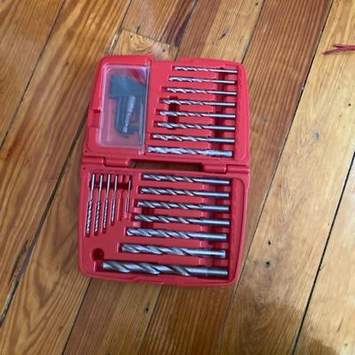 Misc. Tools Including Drill bits and a Salton Tool Set