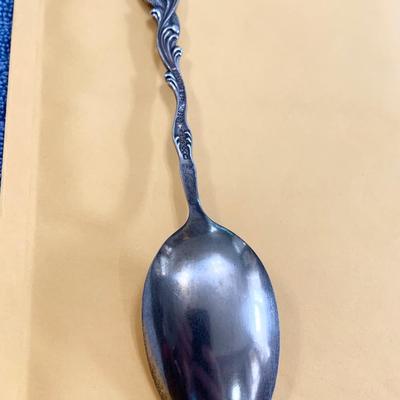Greenleaf & Crosby Sterling Silver Florida Travel Spoon W/ Alligator