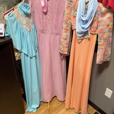 4 vintage dresses