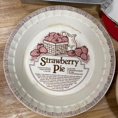 Lefse sticks and Strawberry Pie bowl