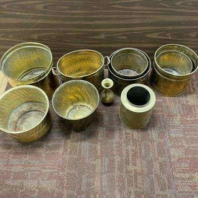 Brass containers