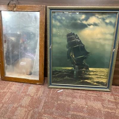 Mirror and picture lot