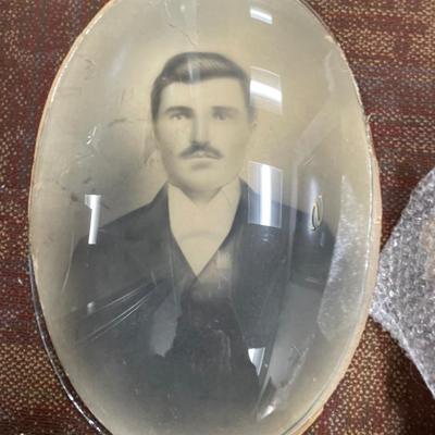 Large picture frame and man print