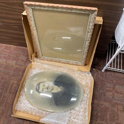 Large picture frame and man print